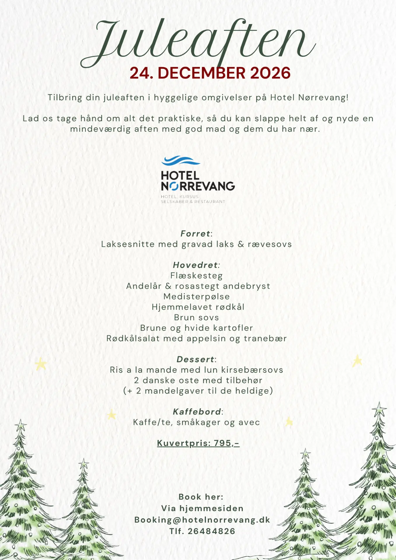 Juleaften flyer – Hotel Nørrevang